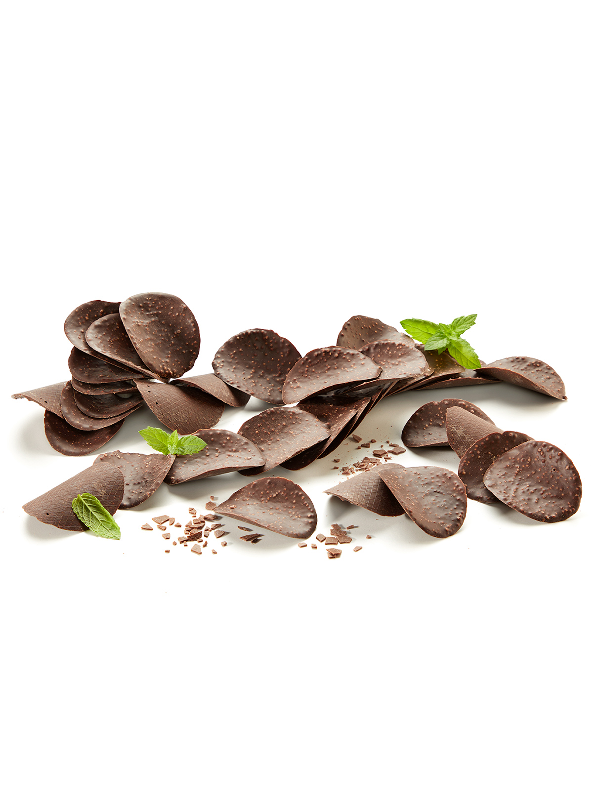 Schokoblätter „Pfefferminz“