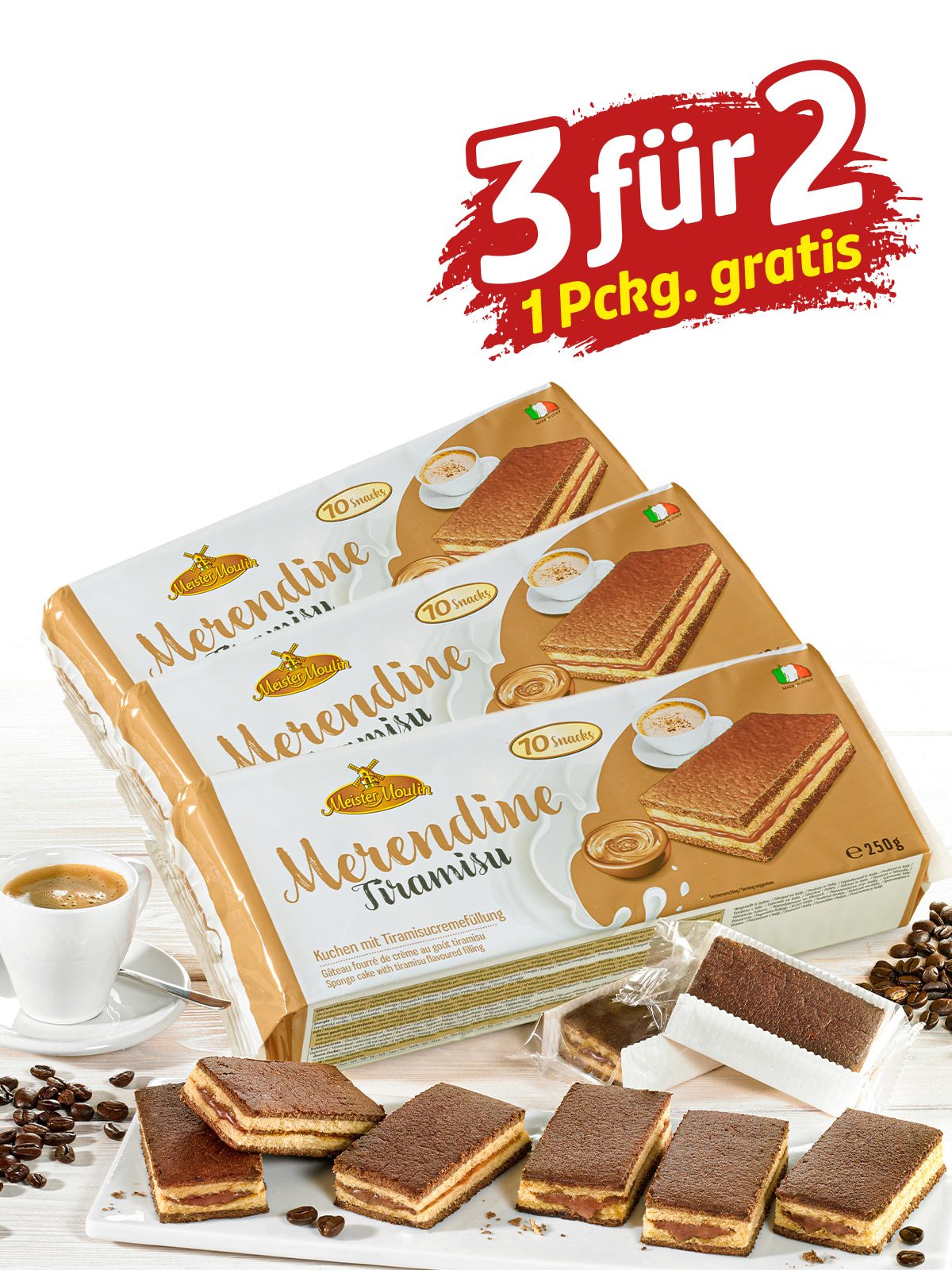 „3 für 2“ Tiramisu-Schnitten 