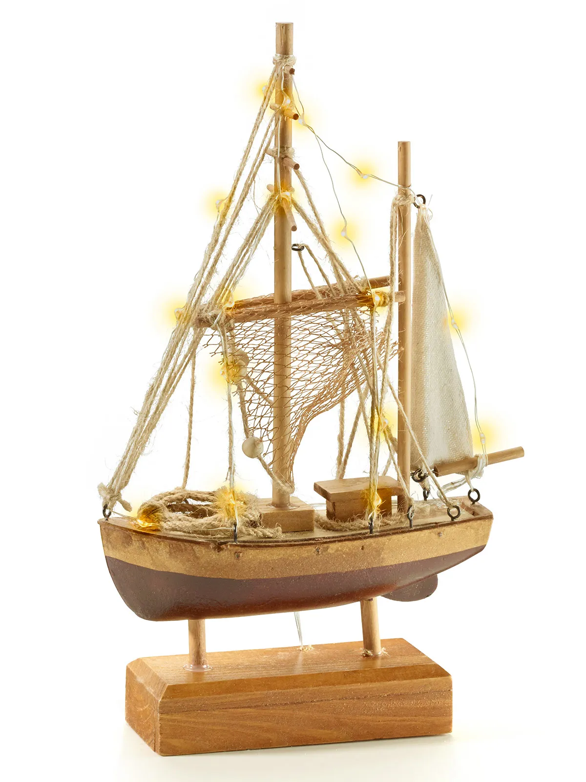 Beleuchtetes Fischerboot