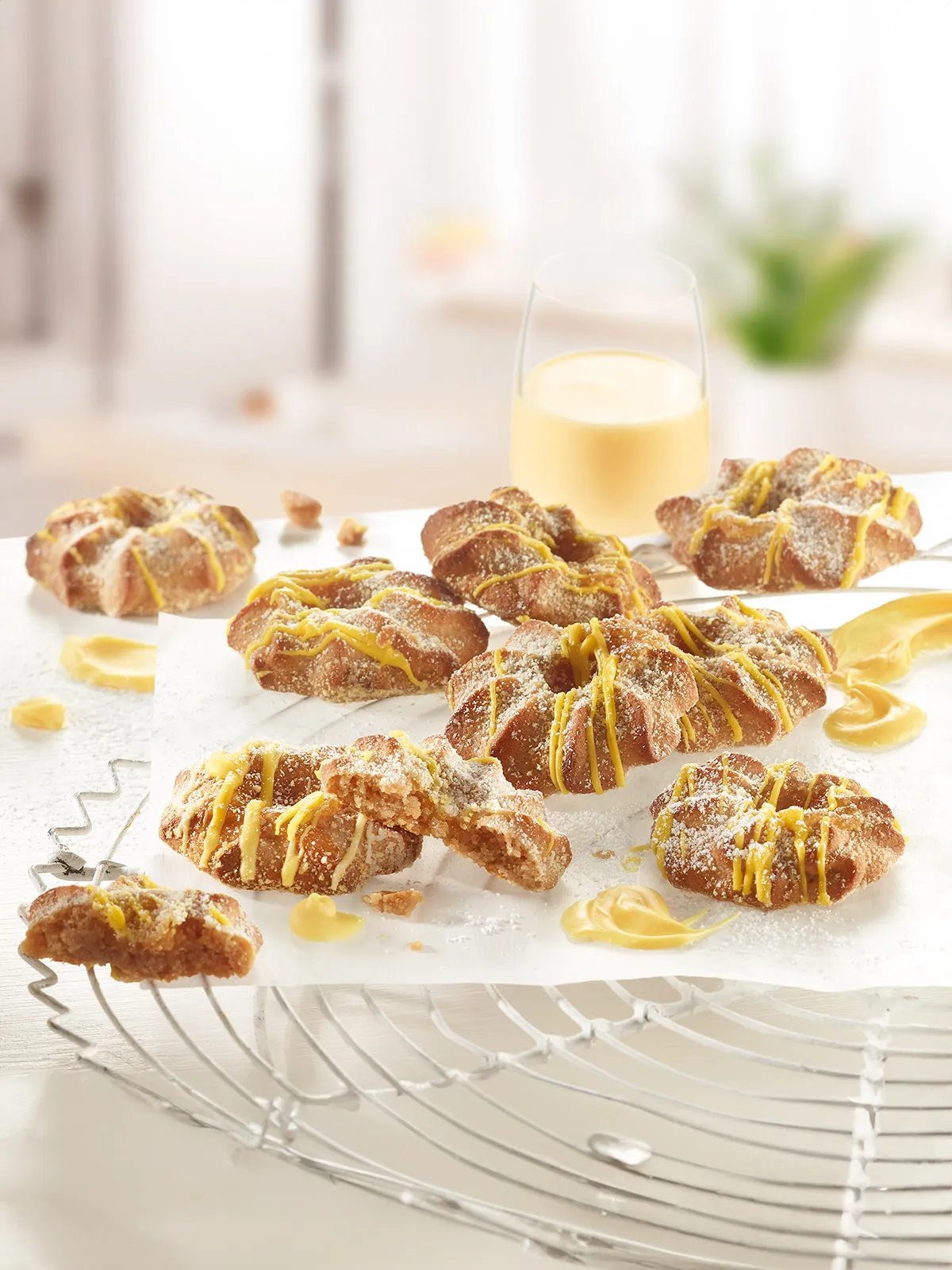 Marzipan-Eierlikör-Makronen