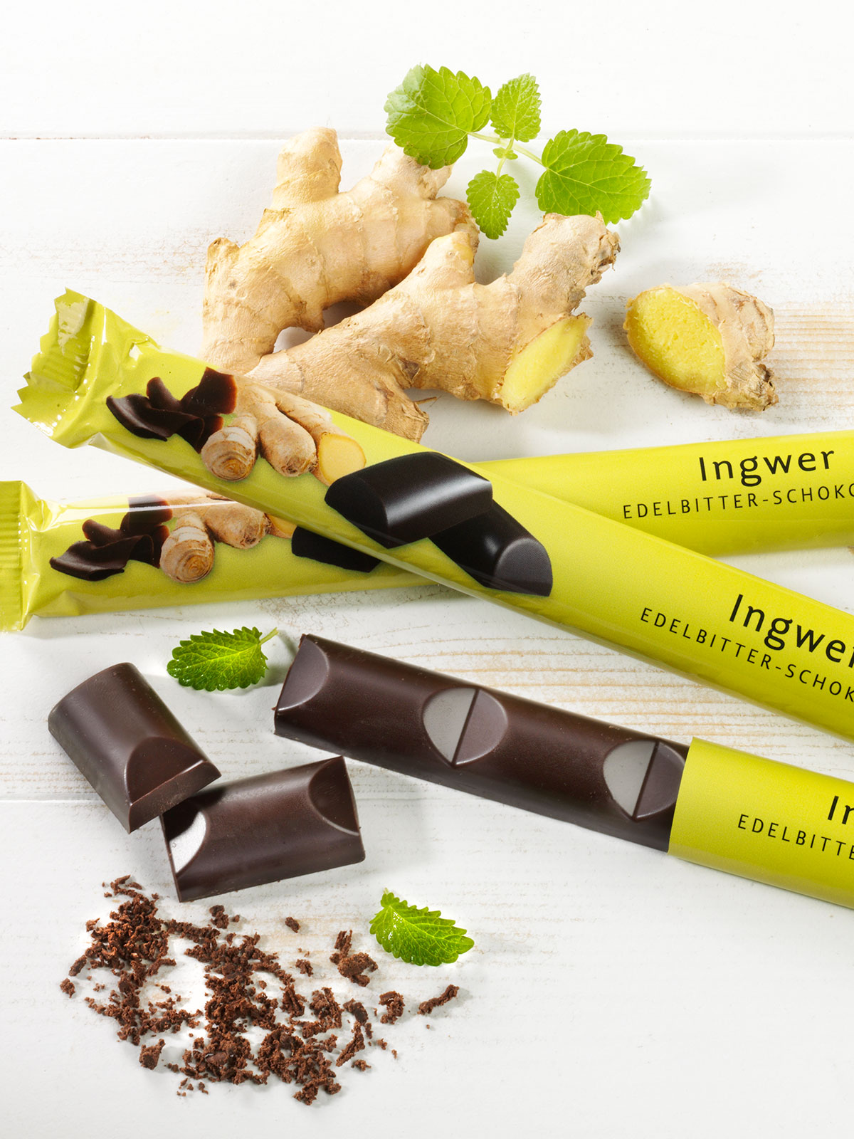 Ingwer-Stick-Trio