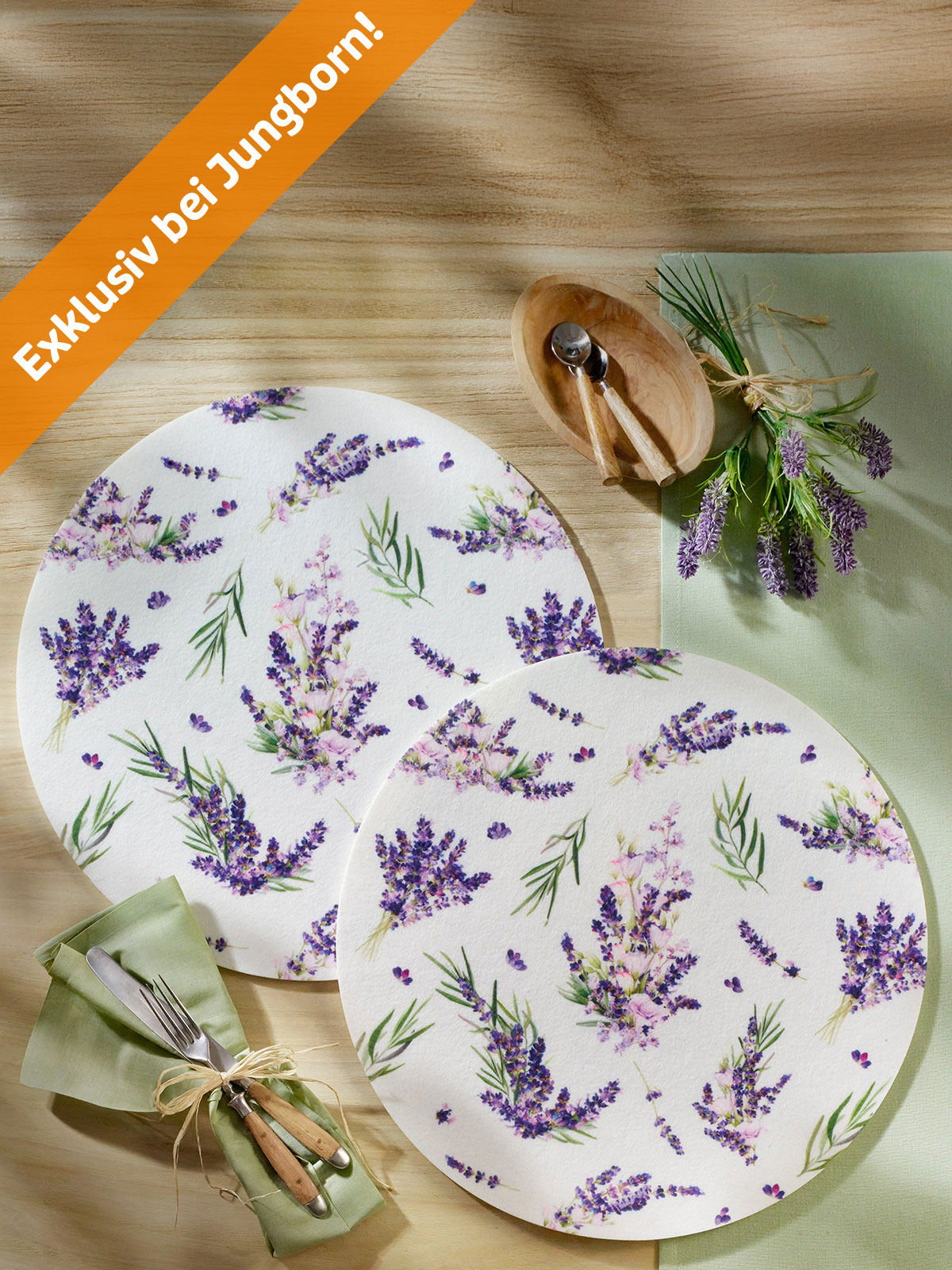 Filz-Platzset-Duo „Lavendel“