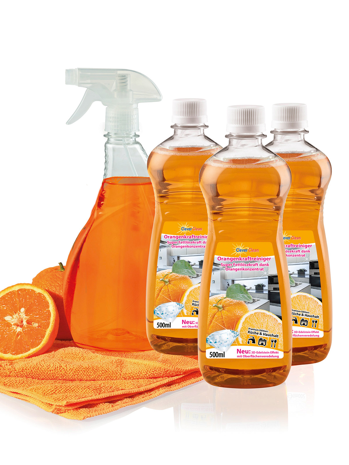 Orangenkraftreiniger