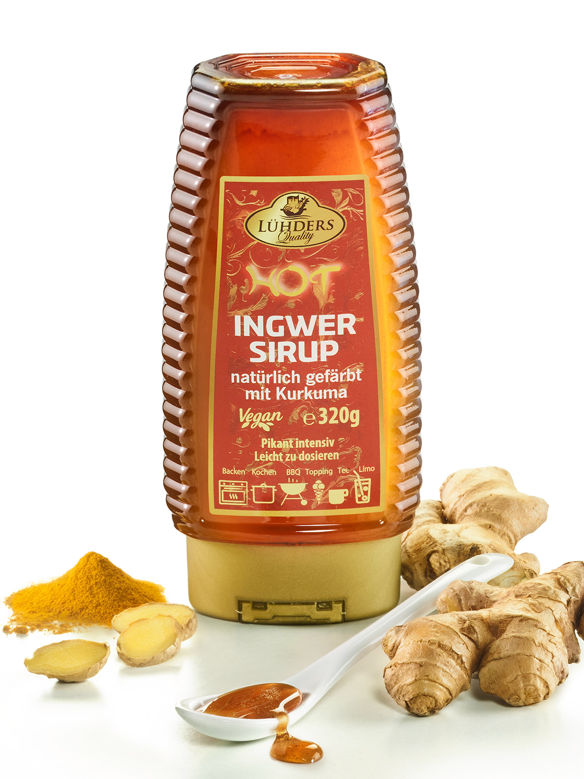 Ingwer-Sirup mit Kurkuma