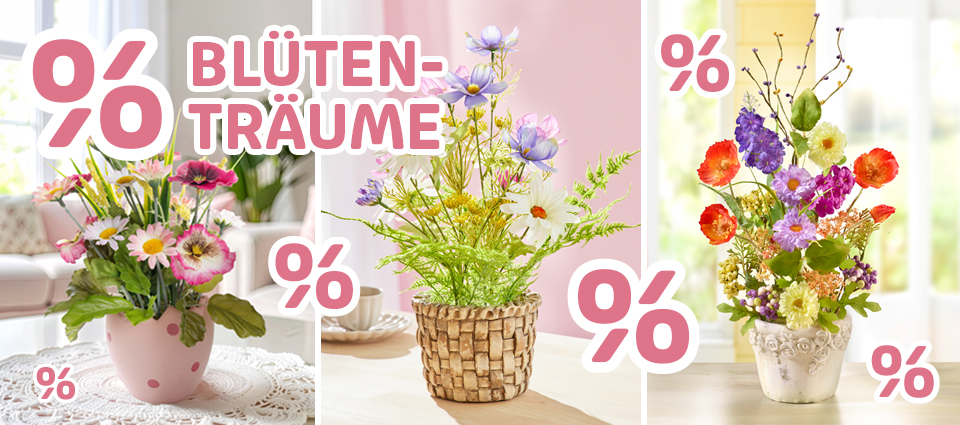 Blütenträume – künstliche Blumen und Arrangements zum Sparpreis