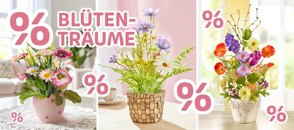 Blütenträume – künstliche Blumen und Arrangements zum Sparpreis