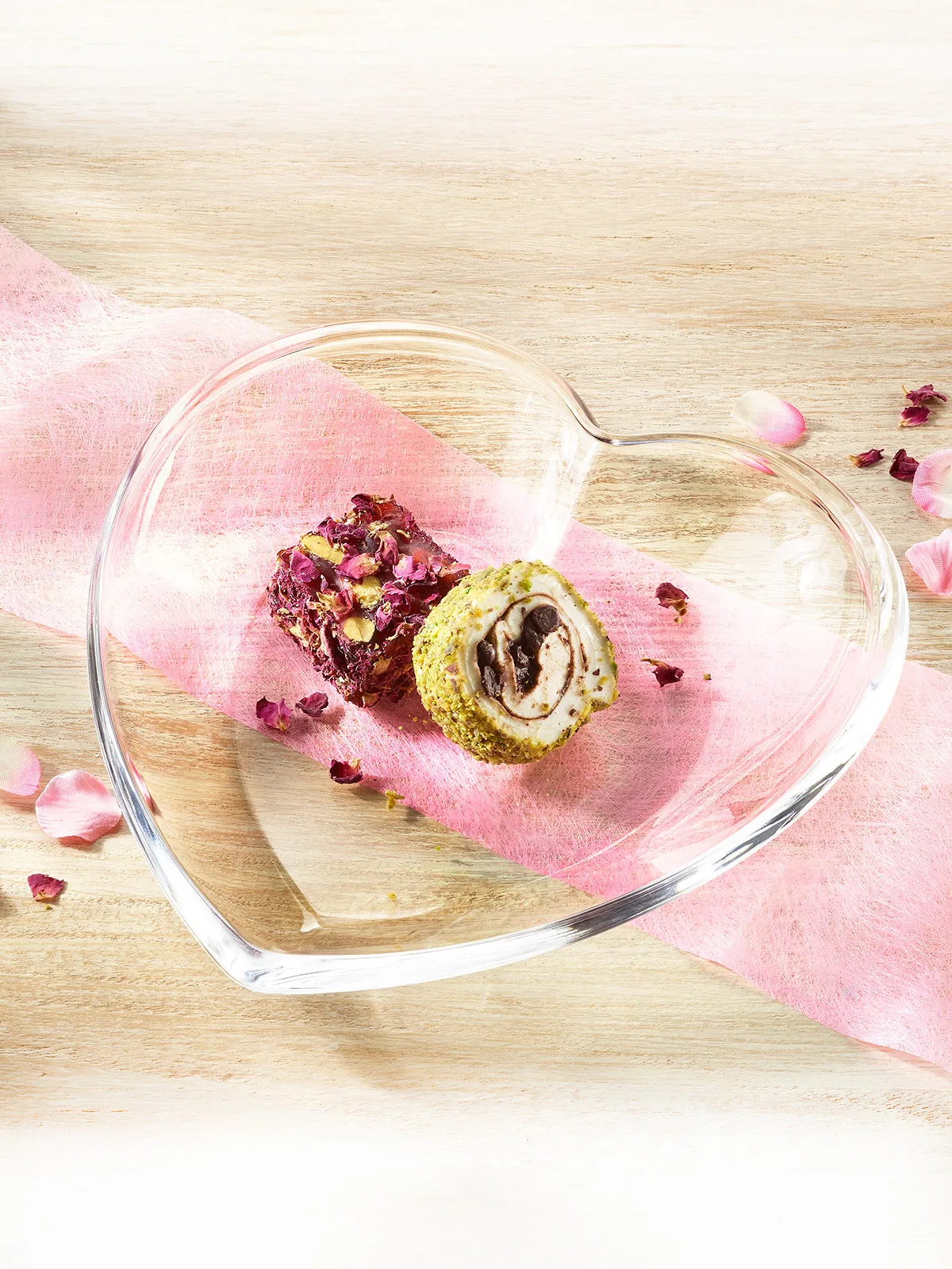 Herzschale aus Glas