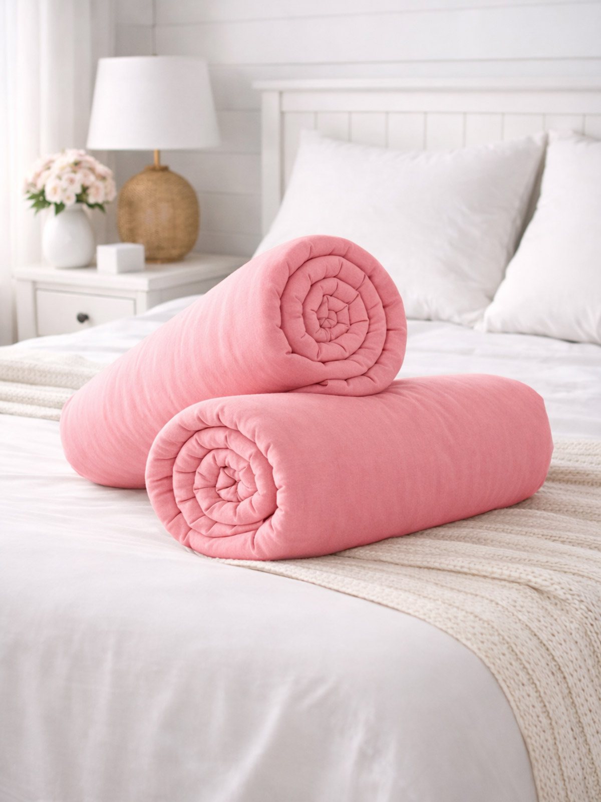 Spannbettlaken „Leni“, Rosé