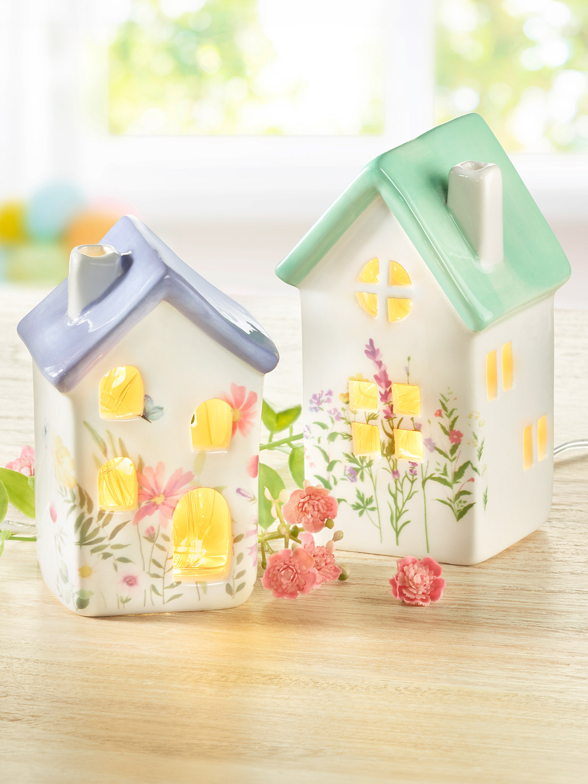 Deko-Duo „Blumenhäuschen“ Deko-Duo „Blumenhäuschen“