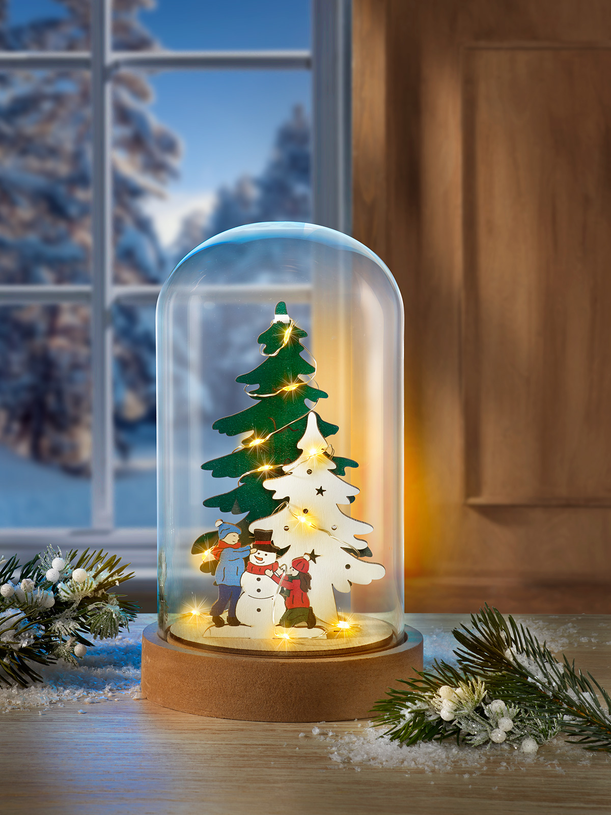 LED-Glasglocke „4 Jahreszeiten“ LED-Glasglocke „4 Jahreszeiten“