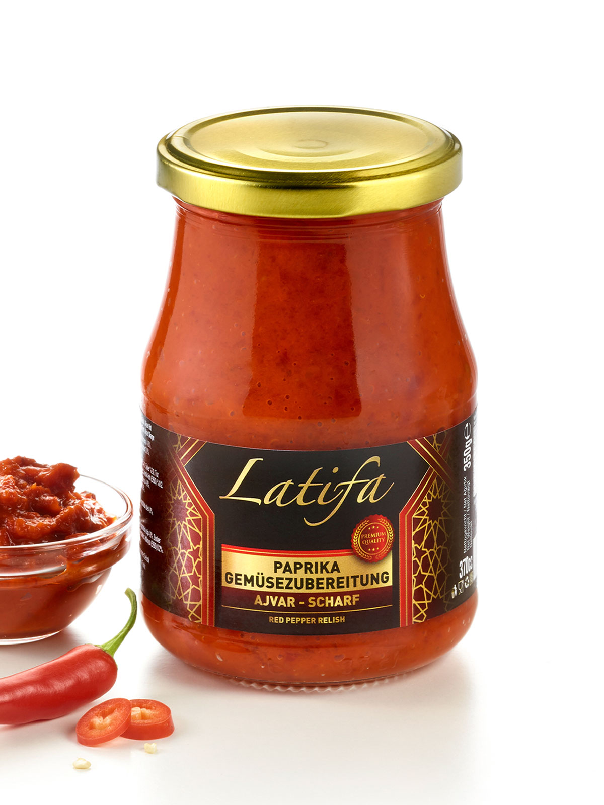 „Ajvar“-Gemüsezubereitung, scharf