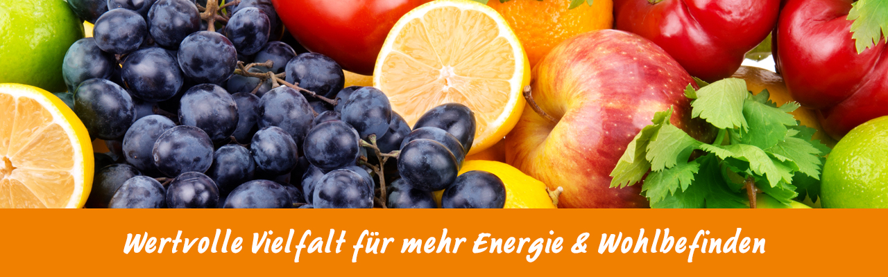 Vielfalt an frischem Obst – natürliche Energie und Wohlbefinden genießen Frisches Obst für Energie und Wohlbefinden – Äpfel, Trauben, Zitrusfrüchte