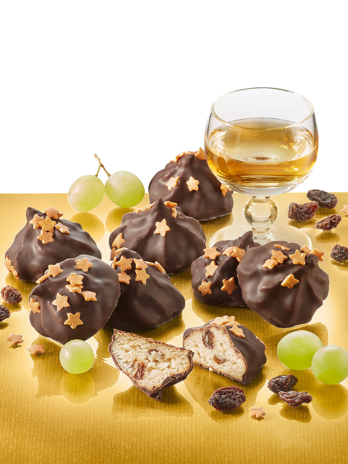 Rum-Rosinen-Tupfen