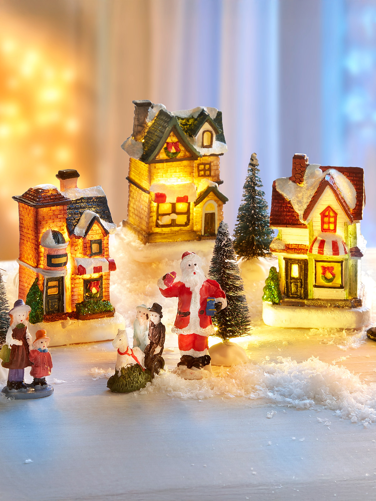 LED-Deko-Set „Weihnachtsdorf“