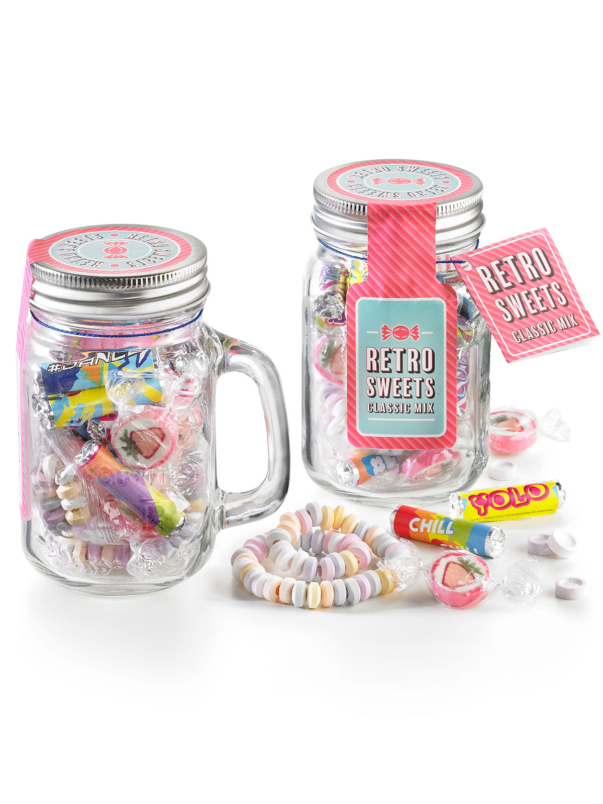 Süßigkeiten-Glas „Retro Mix“