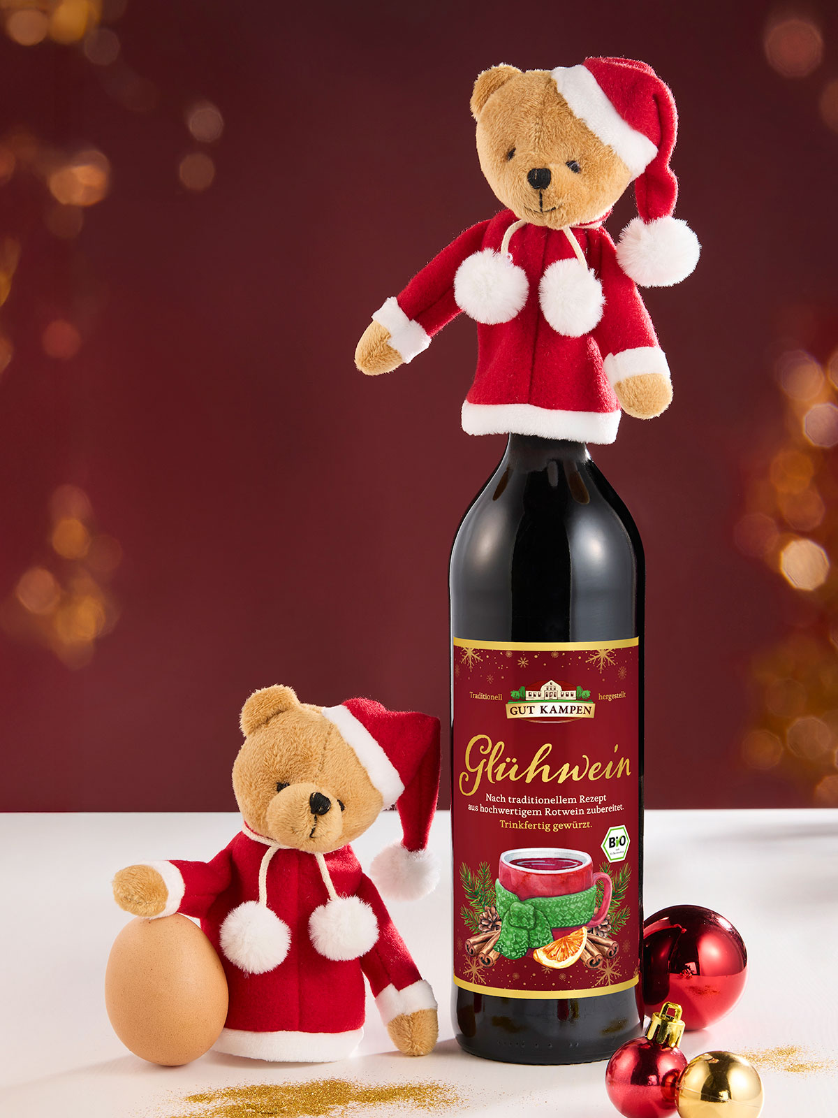 Eierwärmer-Duo „Weihnachtsbär“