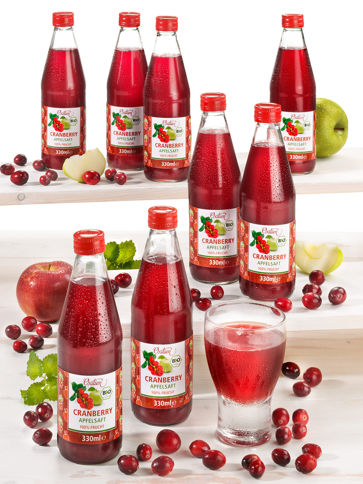Bio-Cranberry-Apfelsaft, 8er