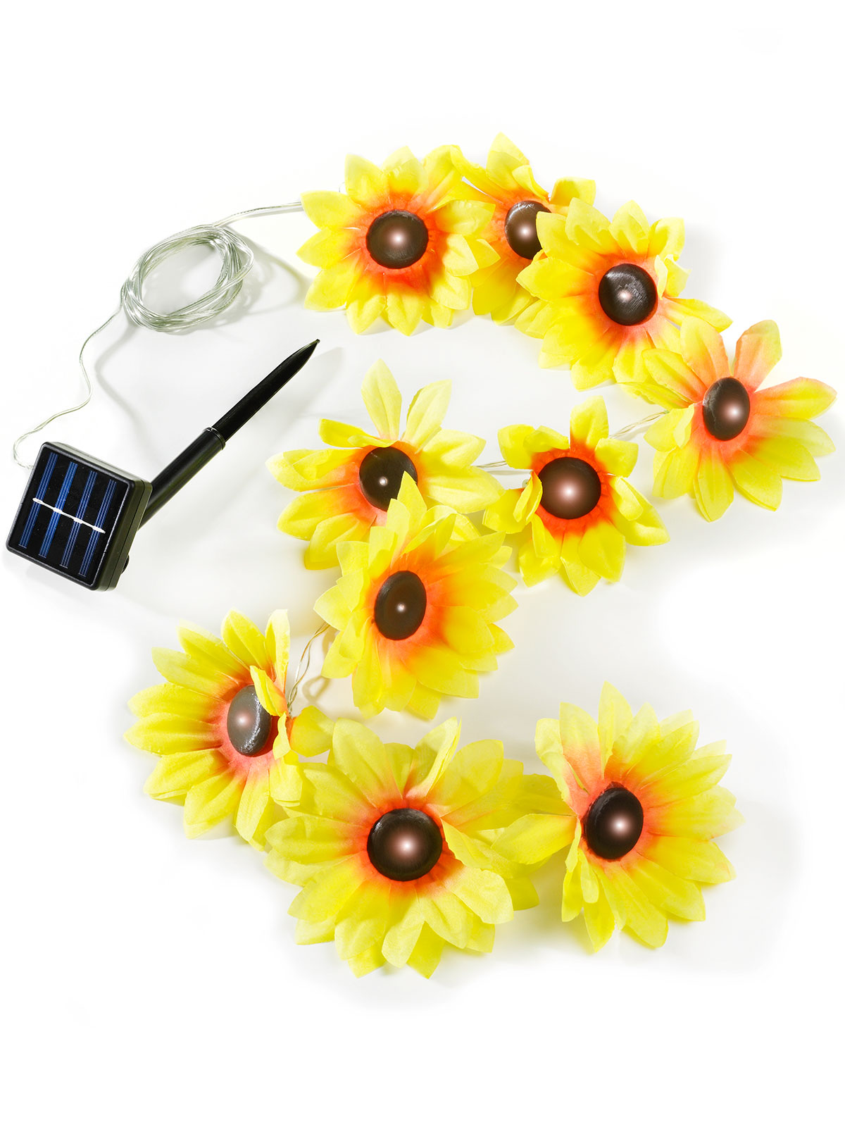 Solar-Lichterkette „Sonnenblume“