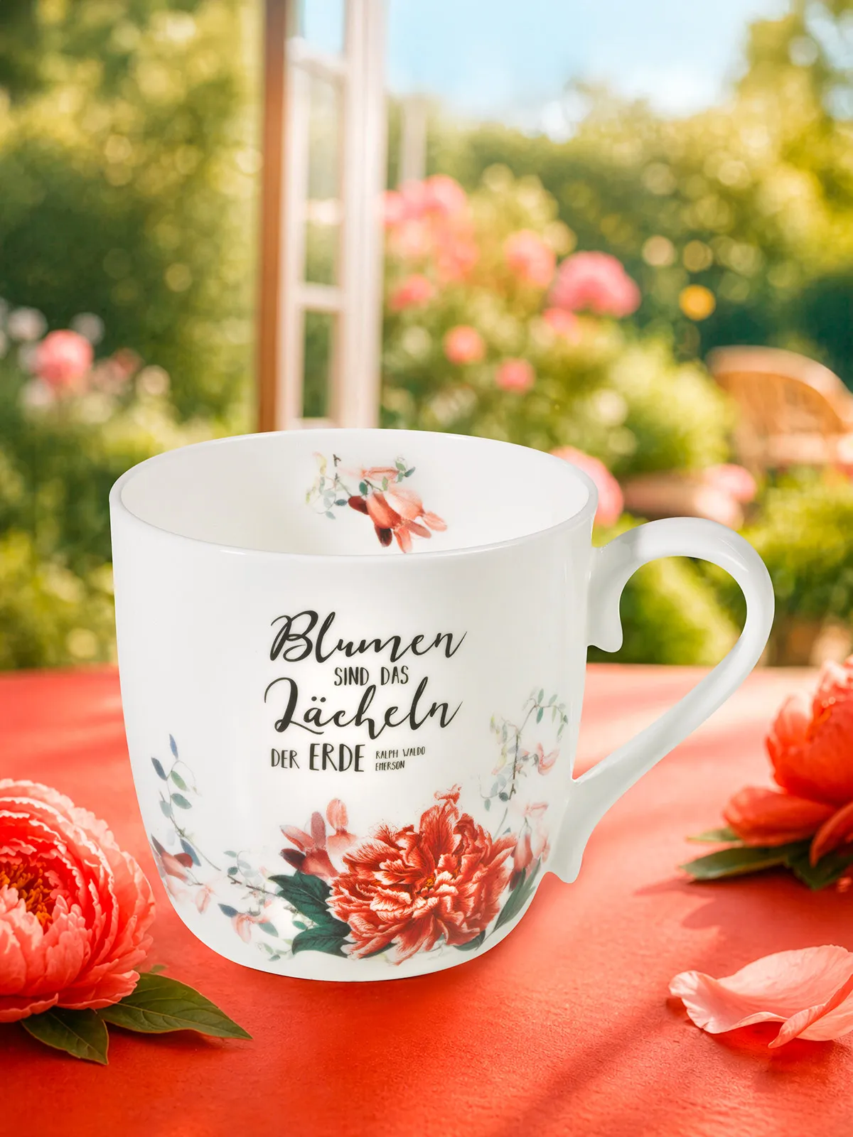 Becher „Blumen sind…“