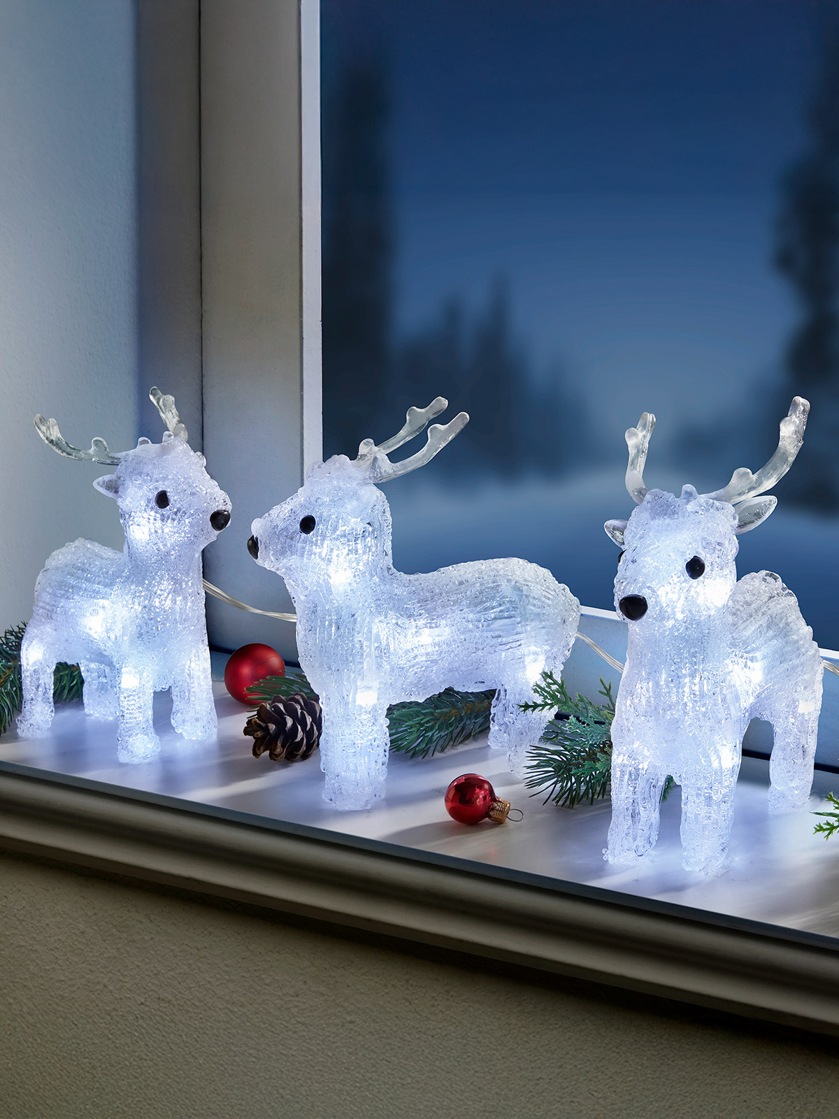 LED-Trio „Rentiere“