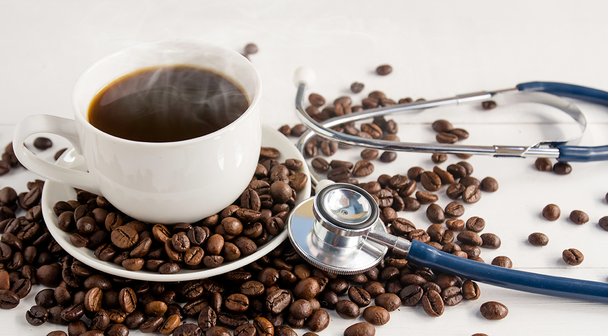 Kaffee und Stetoskob