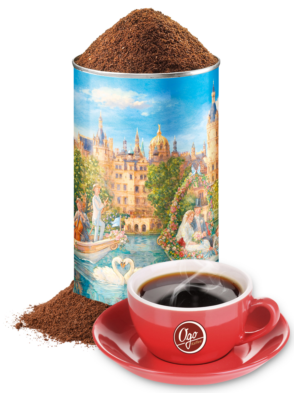 Festkaffee, gem. in Künstlerdose