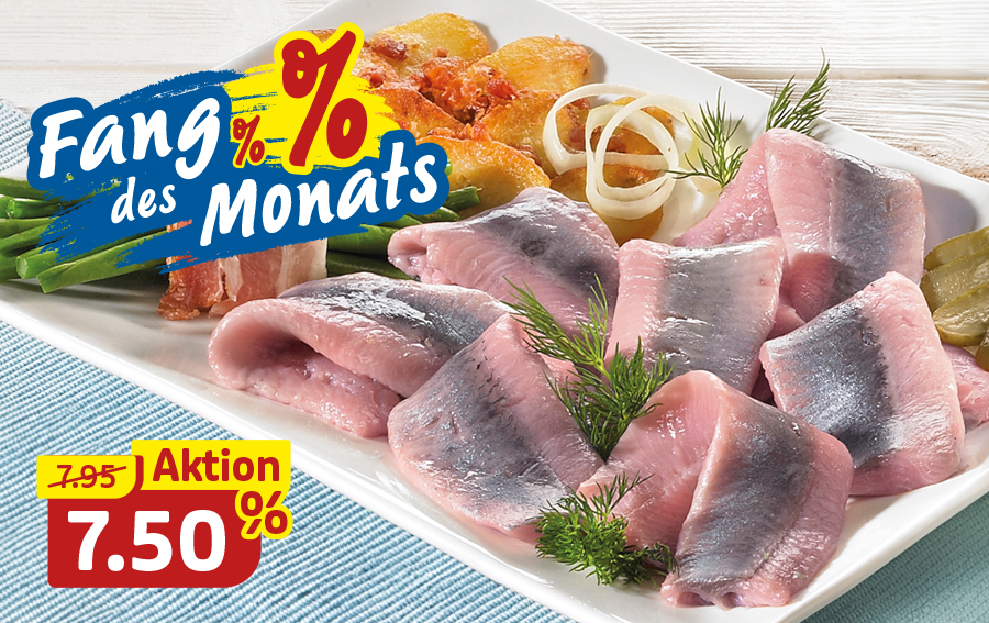 Fang des Monats: Matjesfilets mit Beilagen