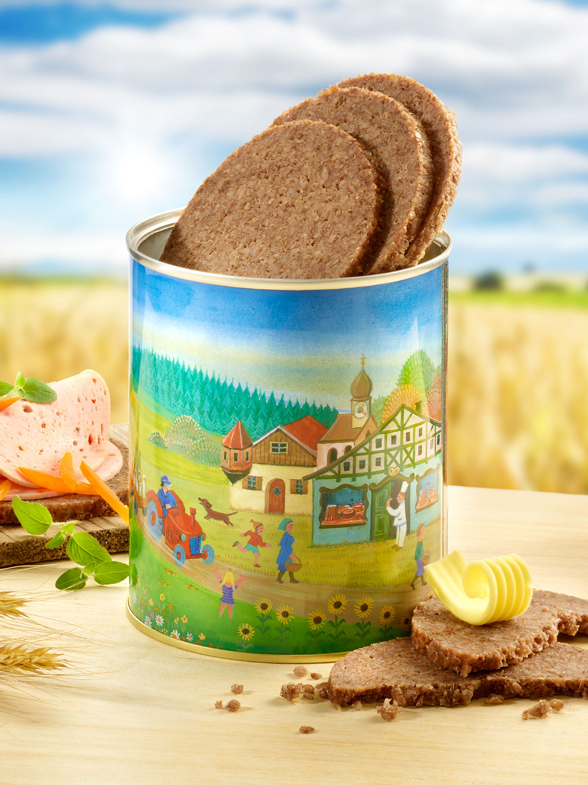 Roggen-Vollkornbrot in Schmuckdose