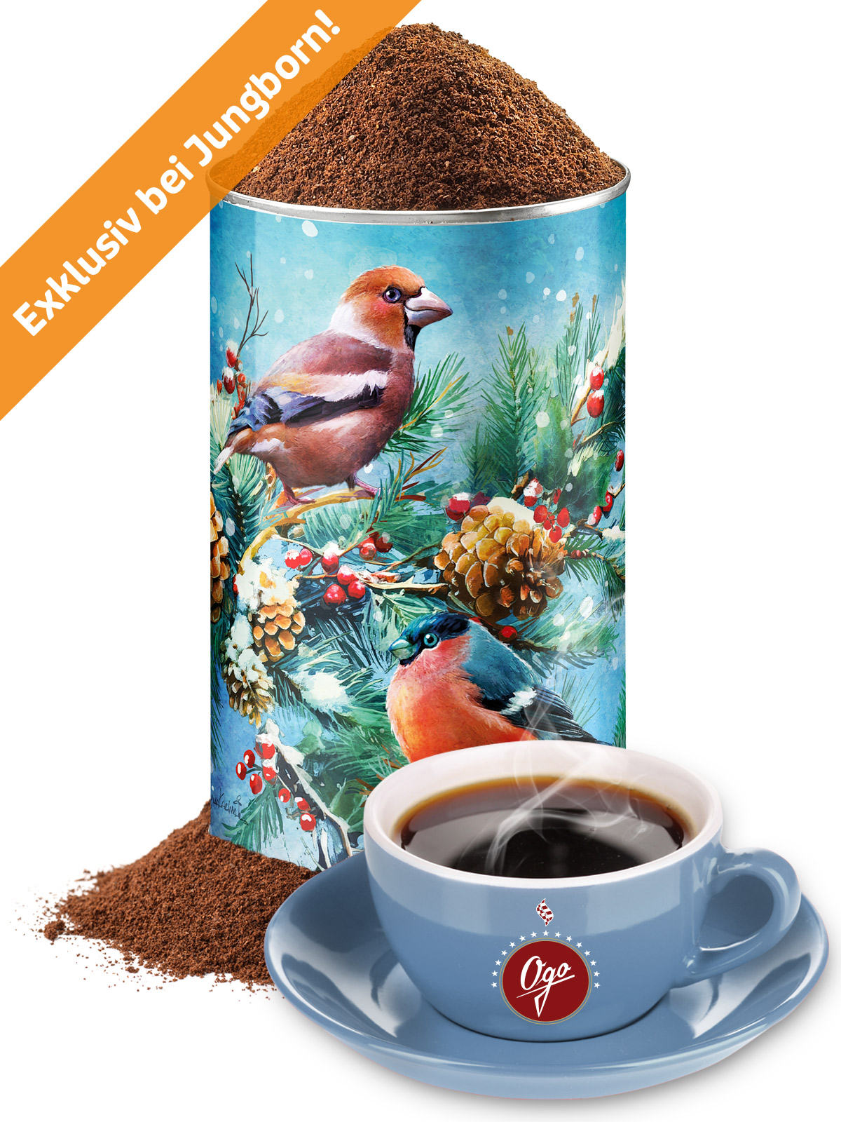 Entkoffeinierter Kaffee, gem. in Künstlerdose