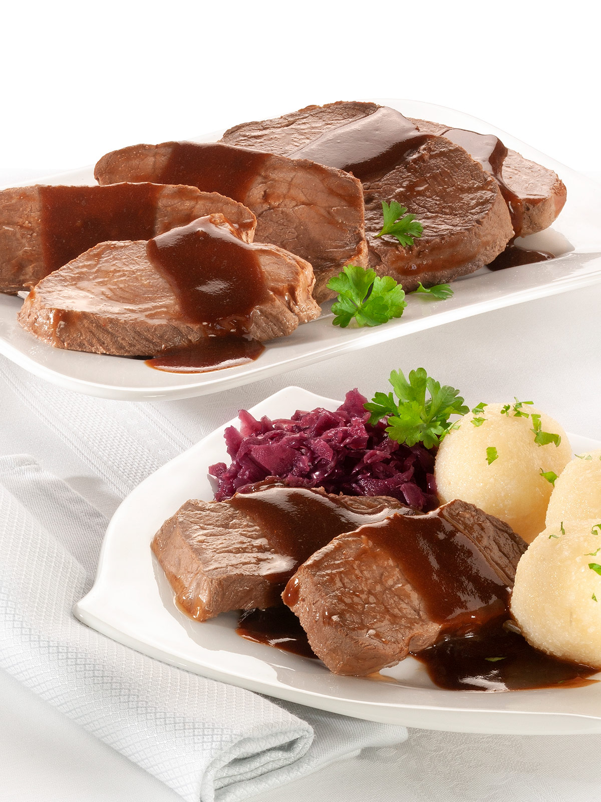 Rinderbraten in Rotweinsauce 