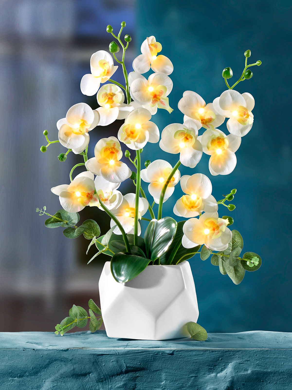 LED Orchideentraum „Weiß“
