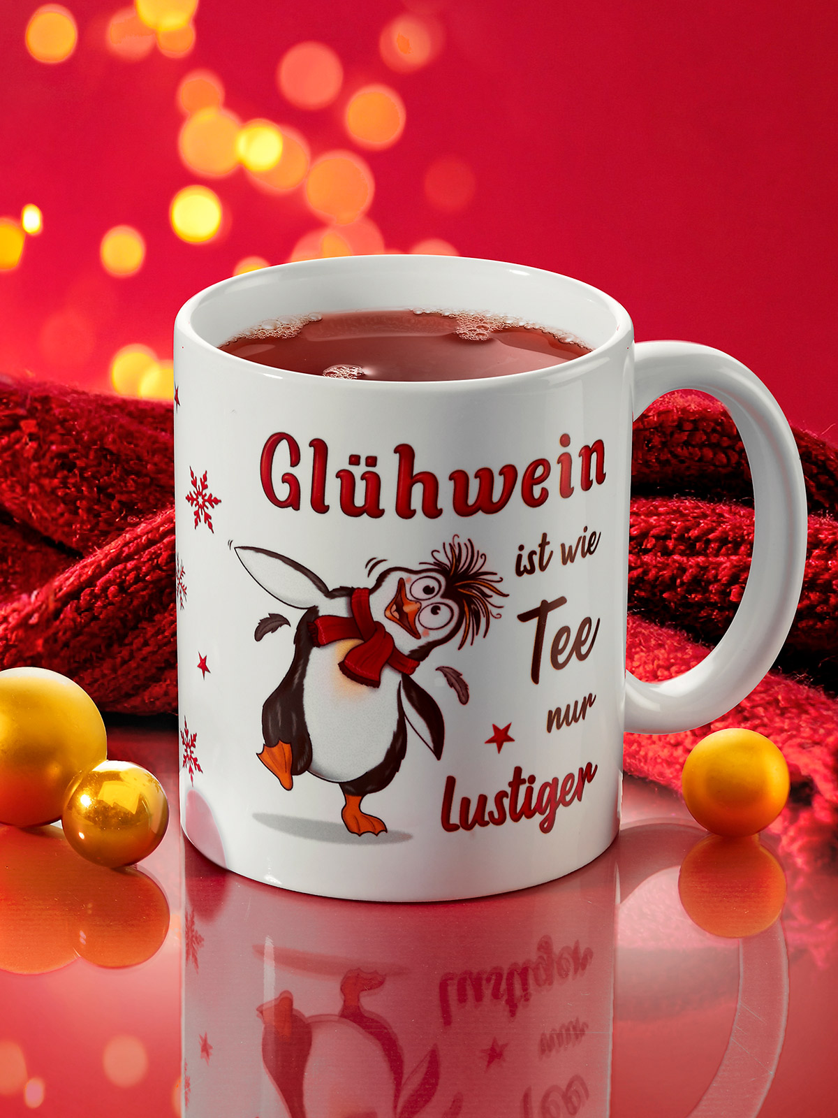 Lustiger Glühweinbecher