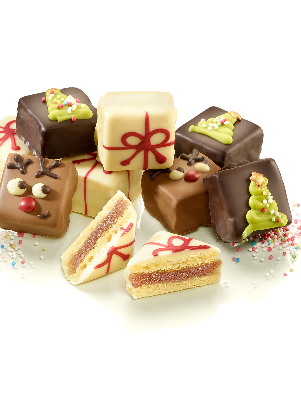 Weihnachts-Petit Fours