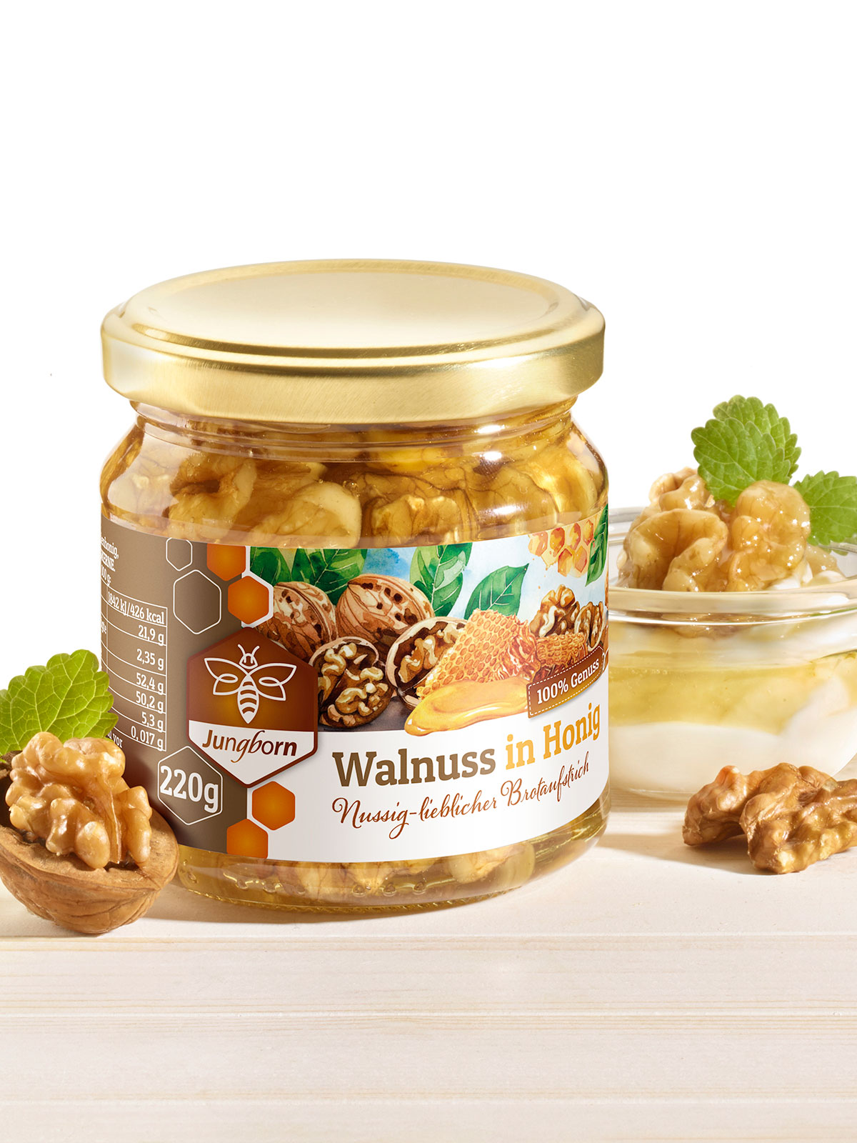 Walnuss in Honig Walnuss in Honig