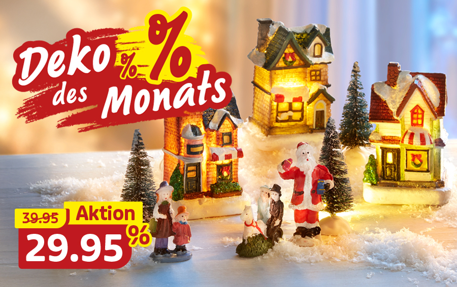 Weihnachtsdeko Häuser mit Beleuchtung