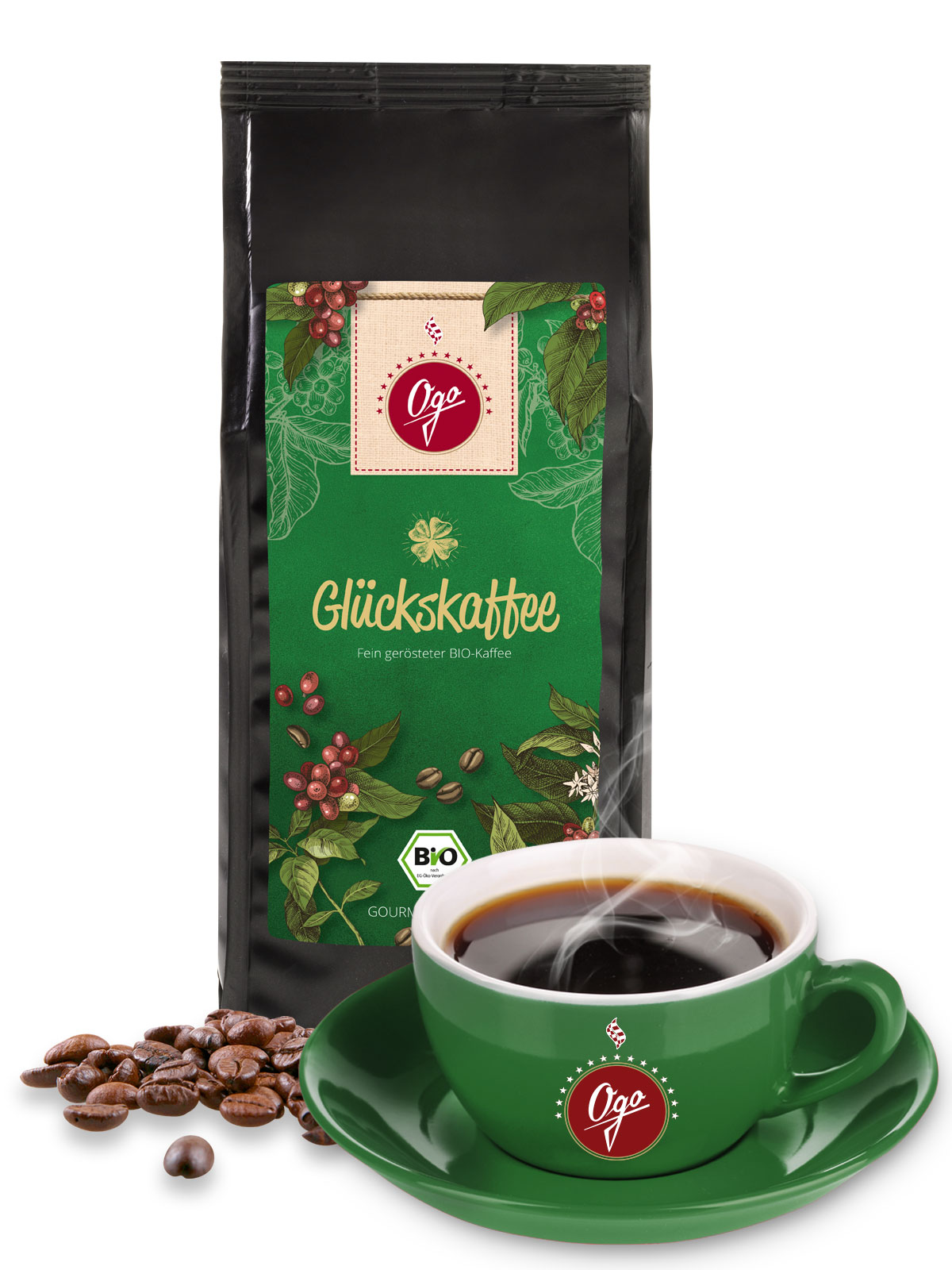 Ogo-Glückskaffee, Bio, Bohne