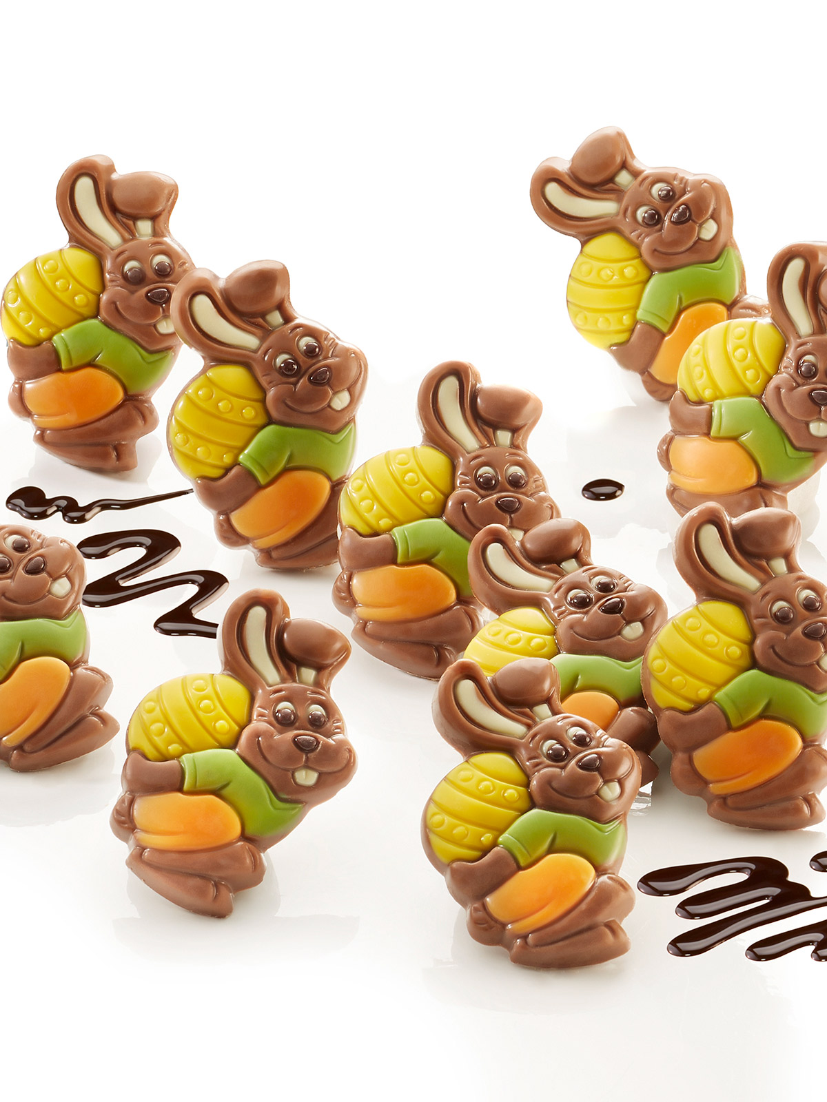 Vollmilch-Schoko-Reliefhasen