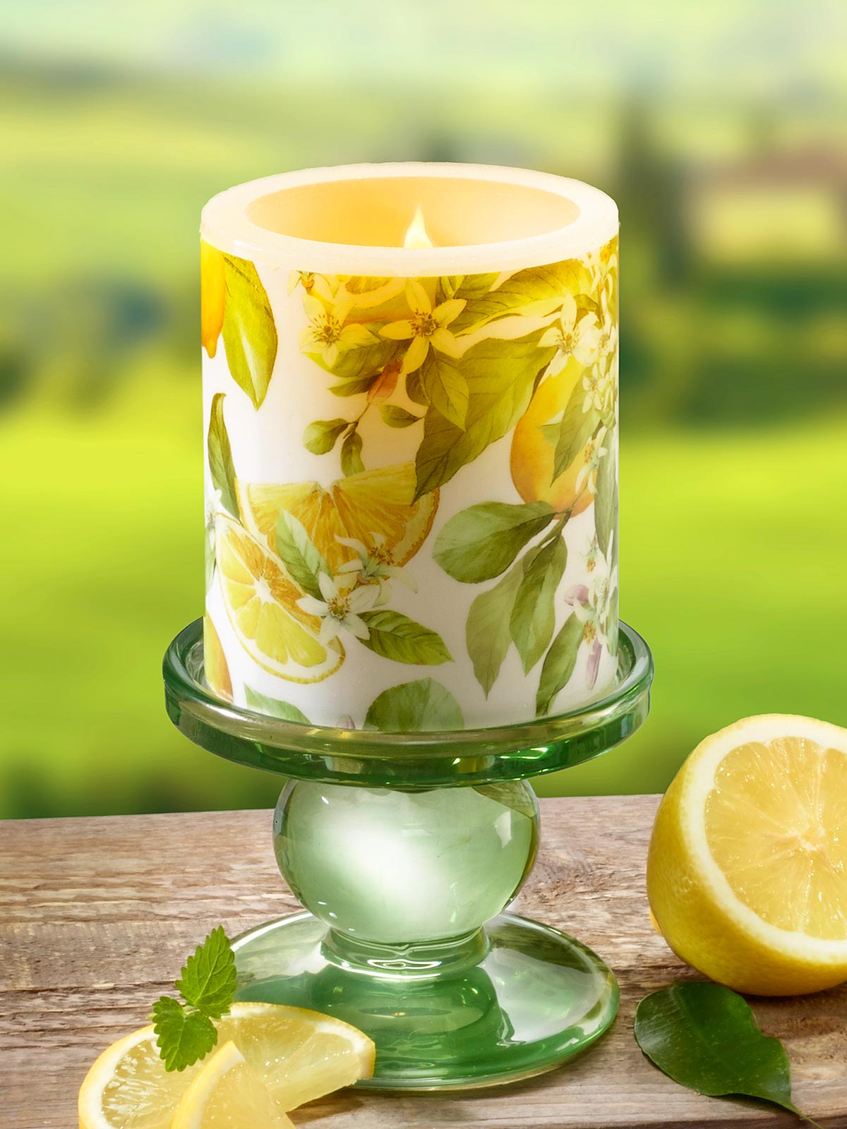 Kerze „Limoni“