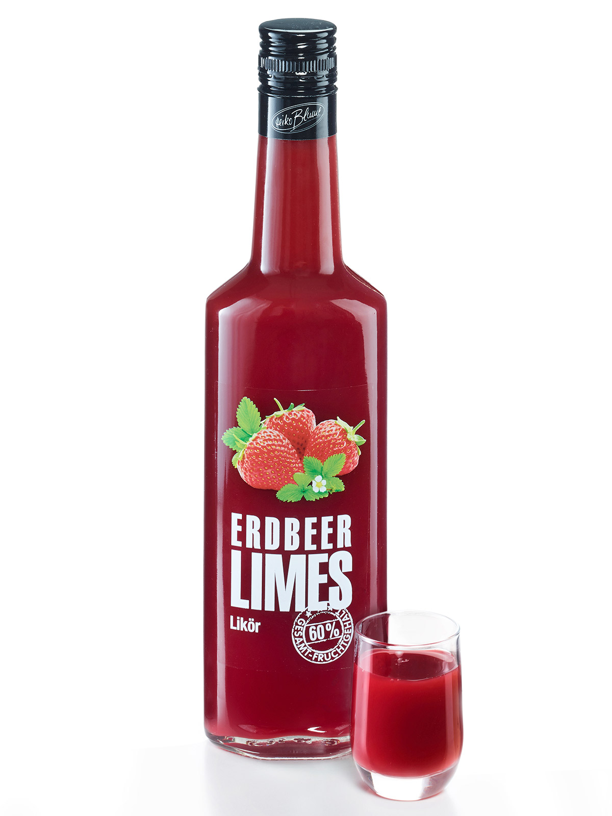 Erdbeer Limes Likör Erdbeer Limes Likör