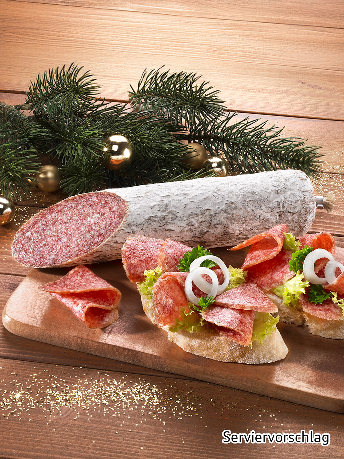 Salami „Weihnachten“