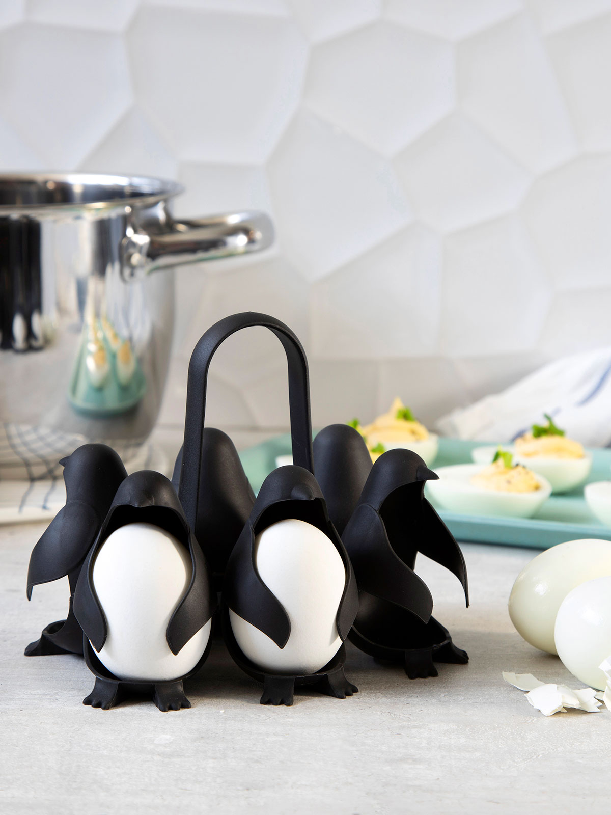 Eierhalter „Egguins“