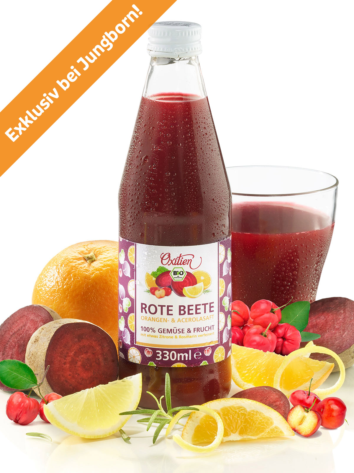 BIO Rote Beete-Orangen- & Acerolasaft