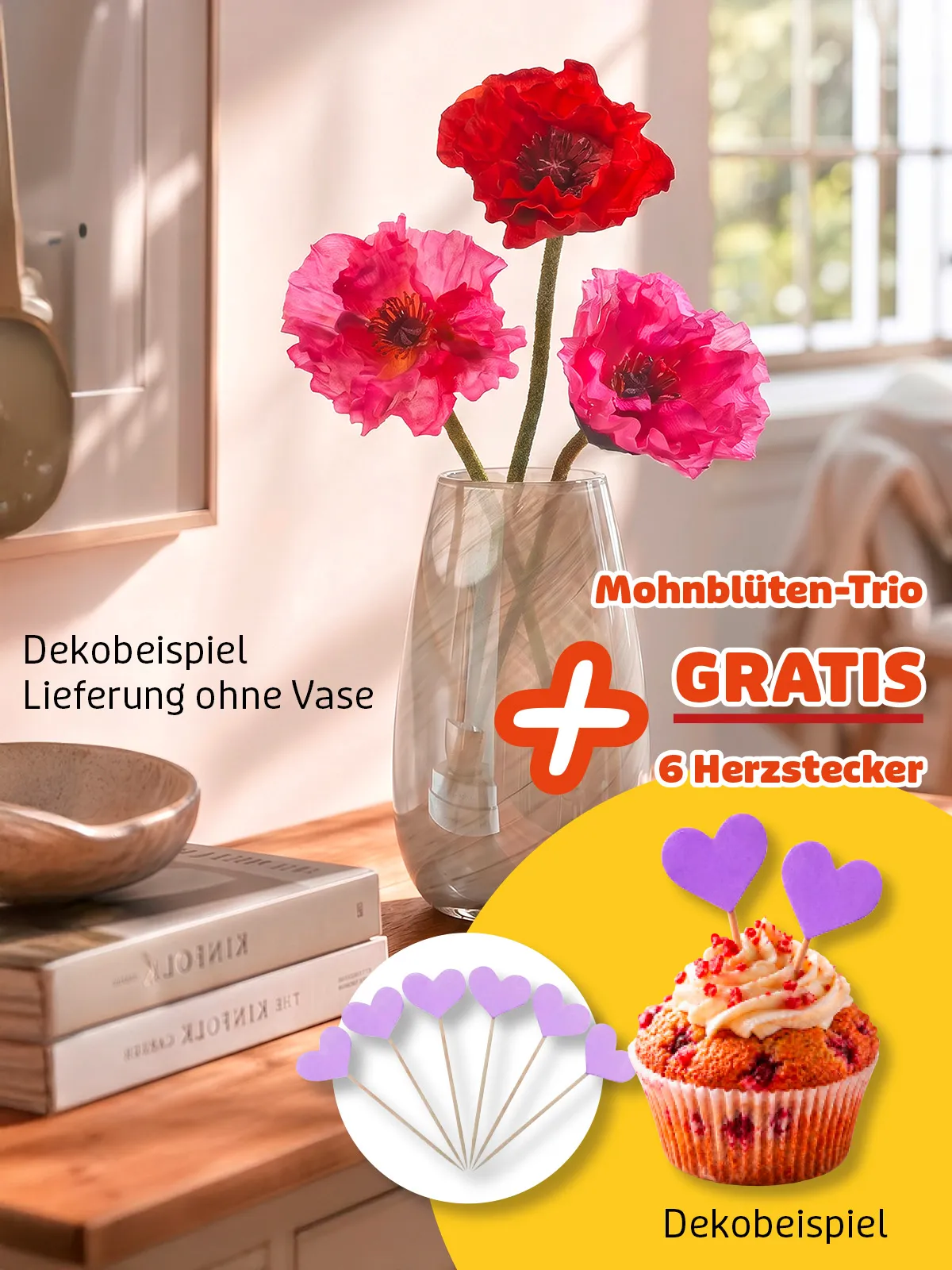 Jubiläums-Set „Mohnblüte“