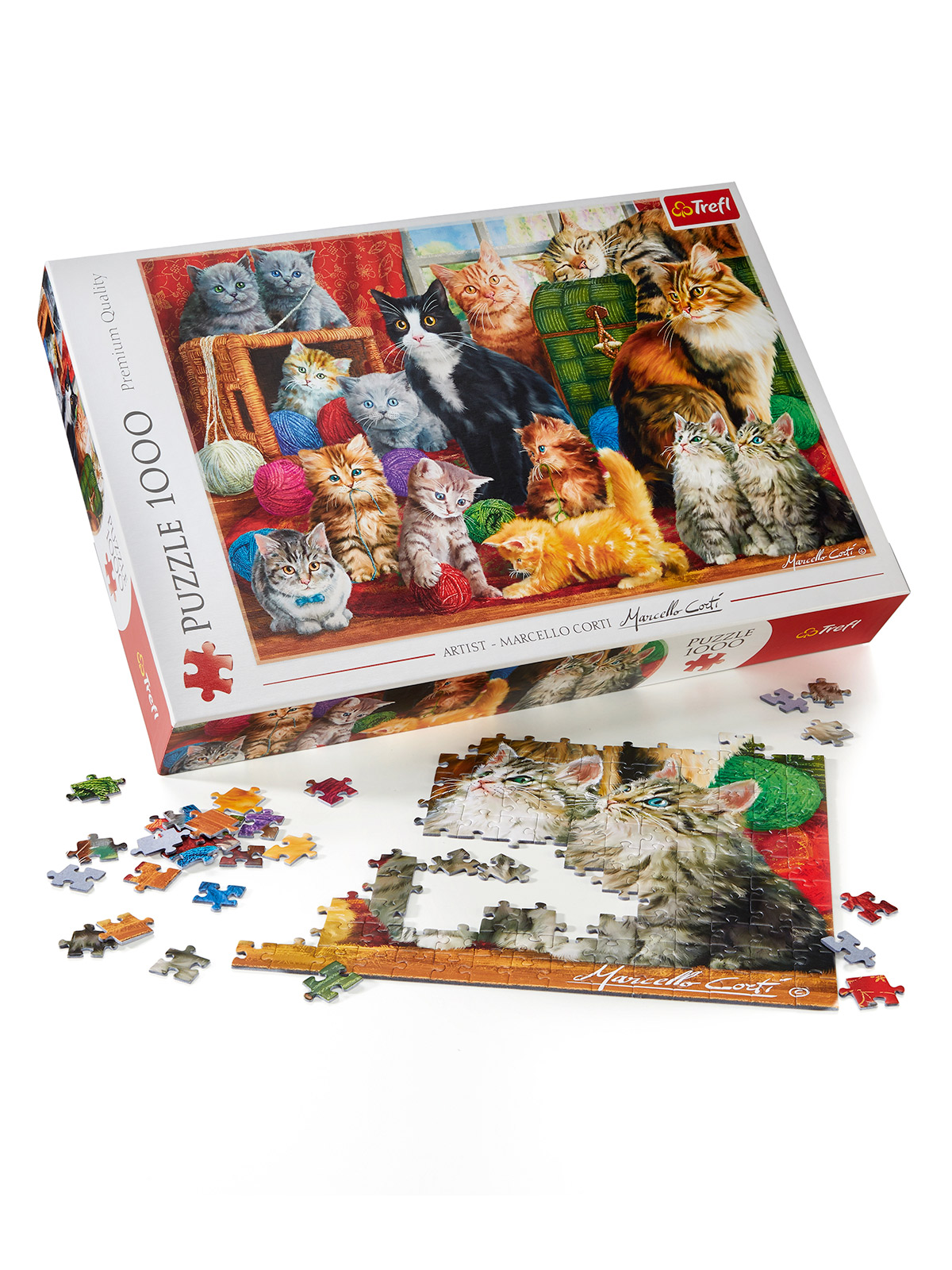 Puzzle „Katzentreffen“