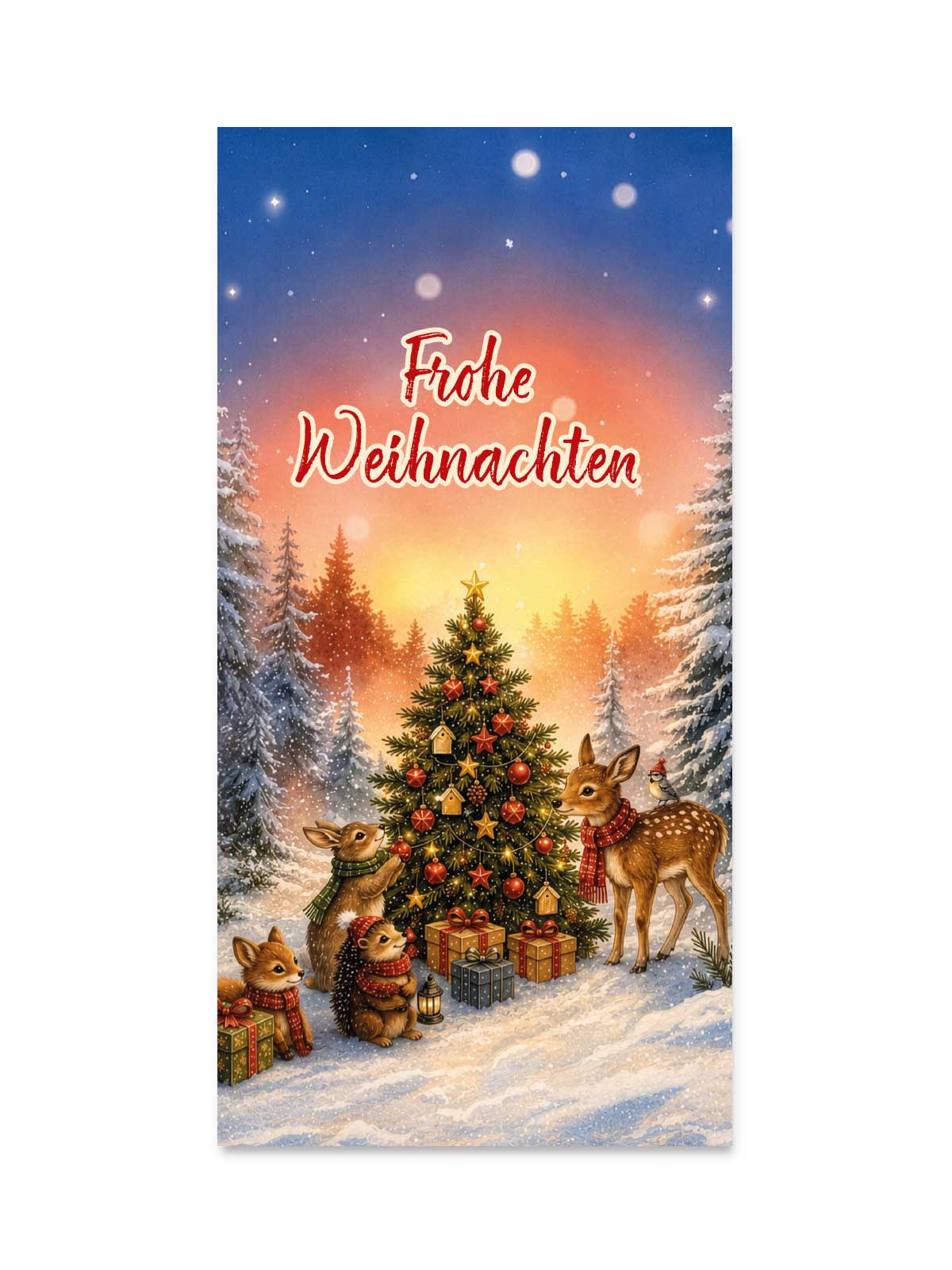 Grußkarte „Frohe Weihnachten“