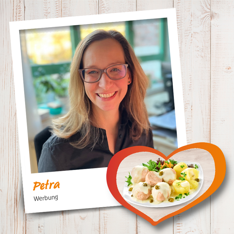 Petra, Mitarbeiterin bei Jungborn, empfiehlt ihr liebsten Königsberger Klopse