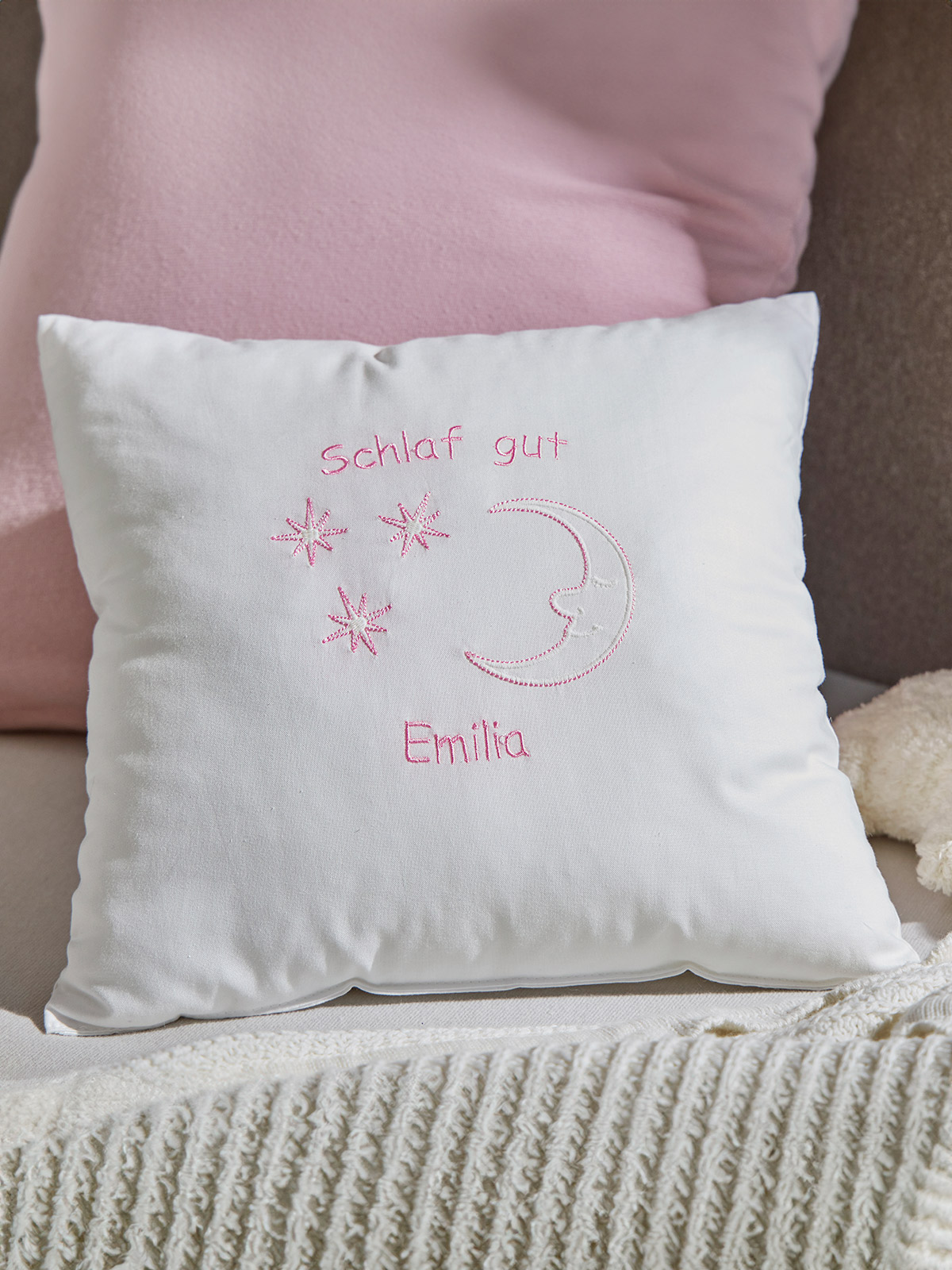 Kissen „Schlaf gut“, personalisierbar Kissen „Schlaf gut“, personalisierbar