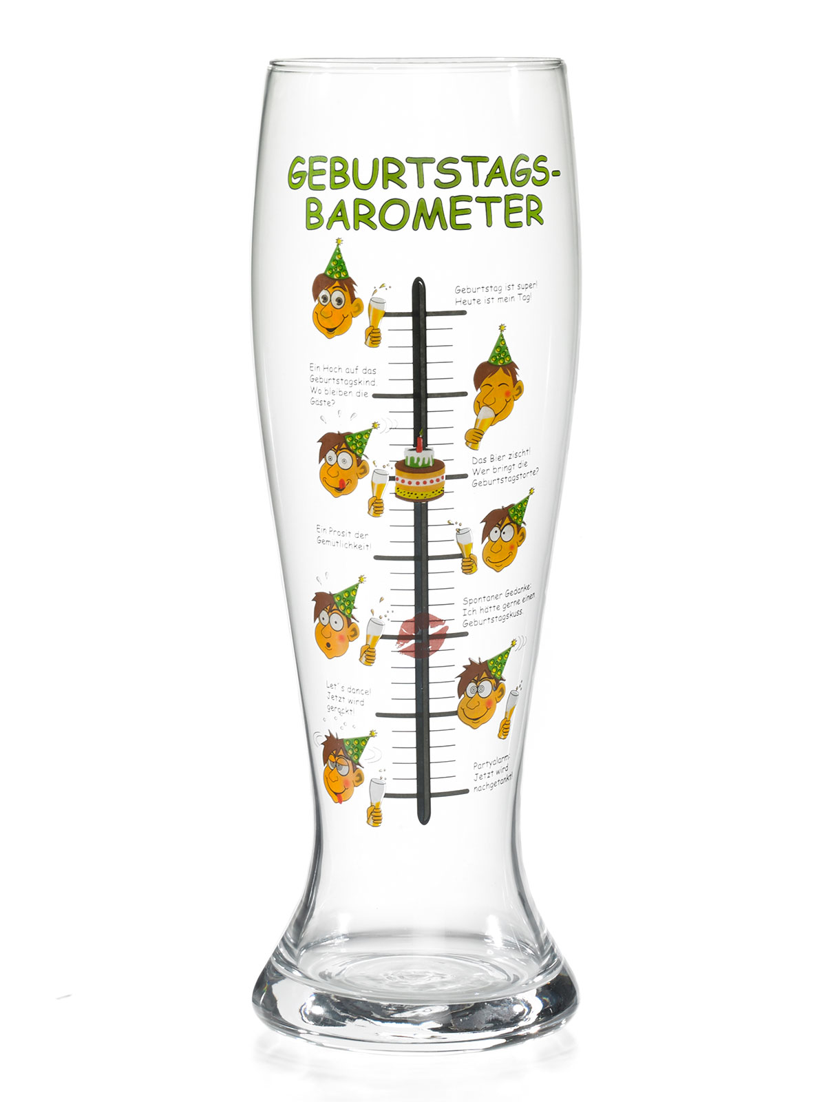 Bierglas „Geburtstagsbarometer“