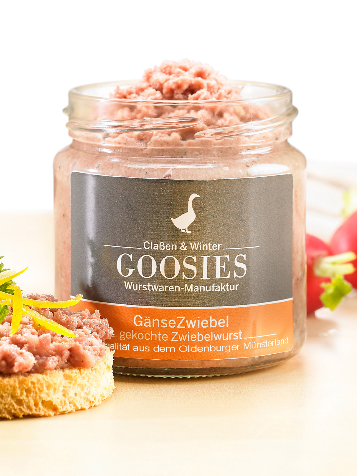 Gänse-Zwiebelwurst