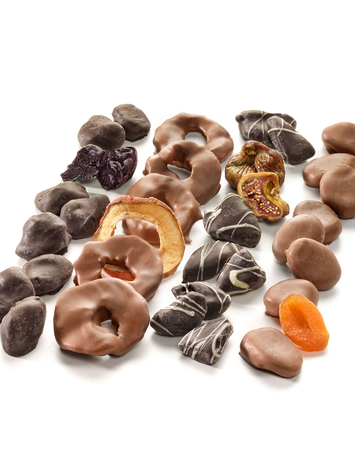 Früchtemix mit Edelschokolade